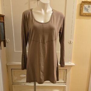 Noelle cocoa brown knit tunic top Sz L/XL 🎁